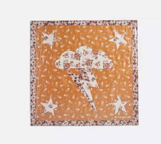 Coach Glam Rock Lame Bandana