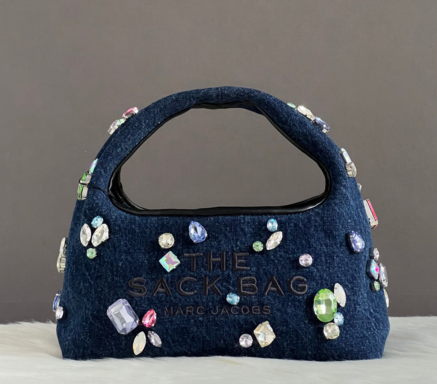 Marc Jacobs The Gem Denim Mini Sack Bag