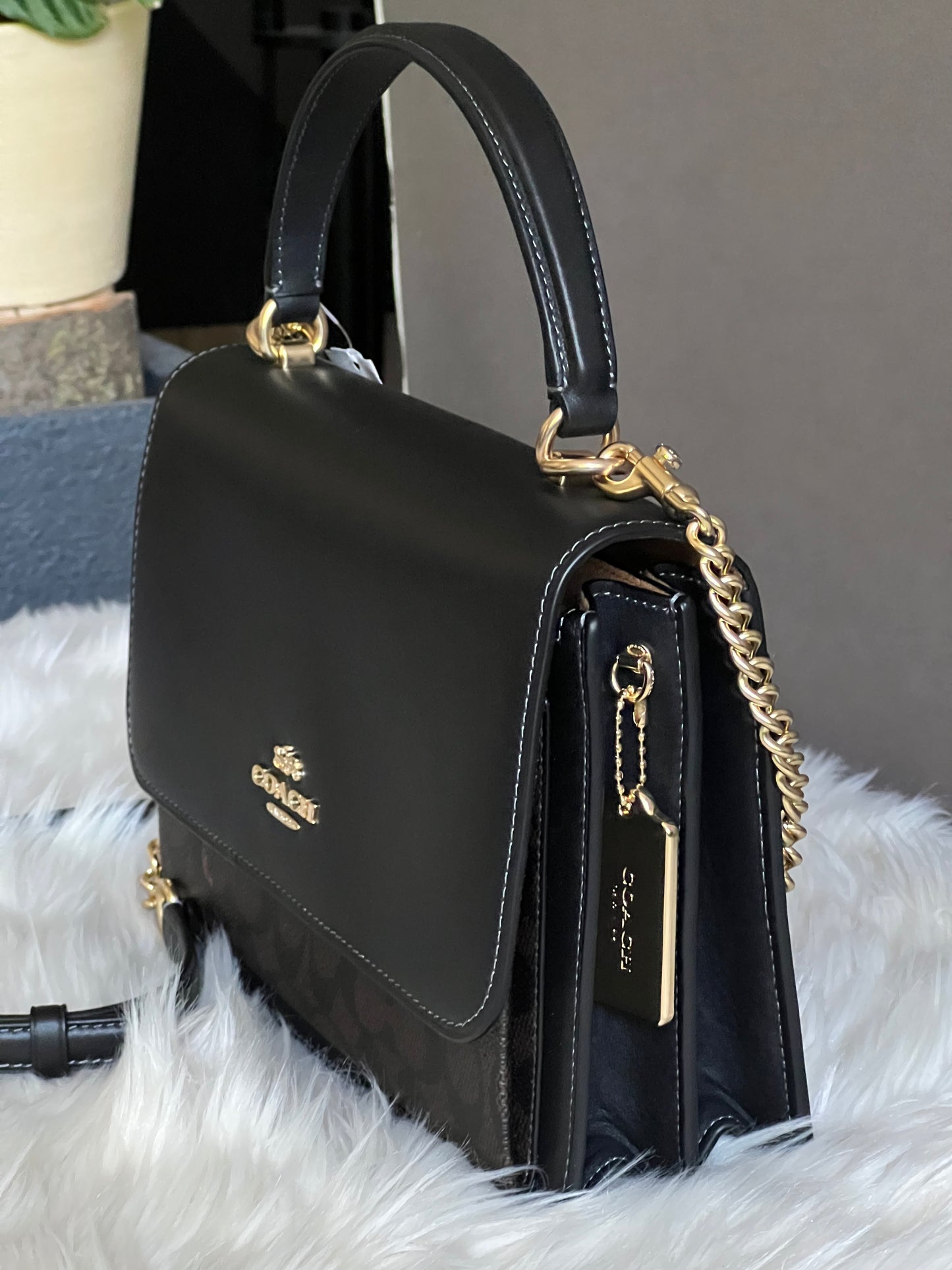Coach Klare Top Handle Bag in Signature Canvas