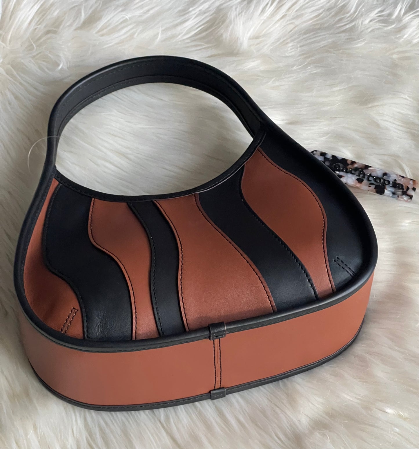 Coach Ergo Bag in Upcrafted Leather: Wavy Stripe