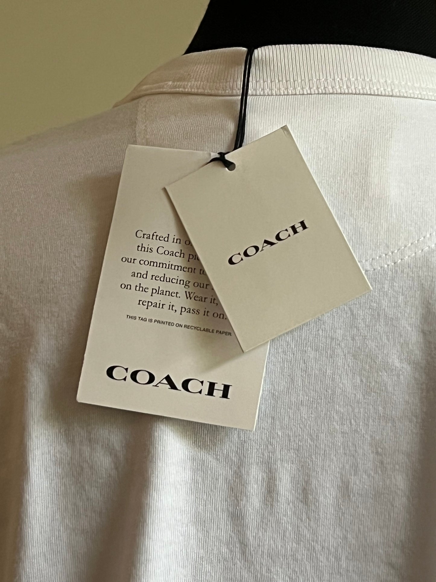 Coach Essential Pocket T-Shirt In Organic Cotton