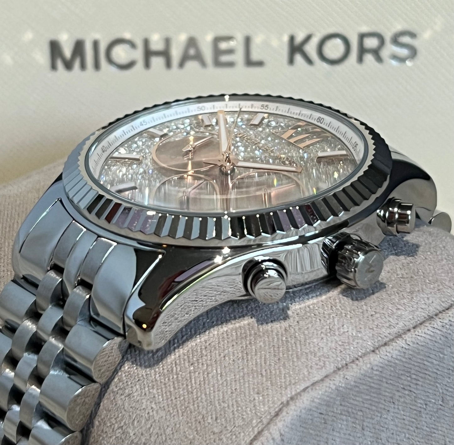 Michael Kors Lexington Silver-Tone Watch