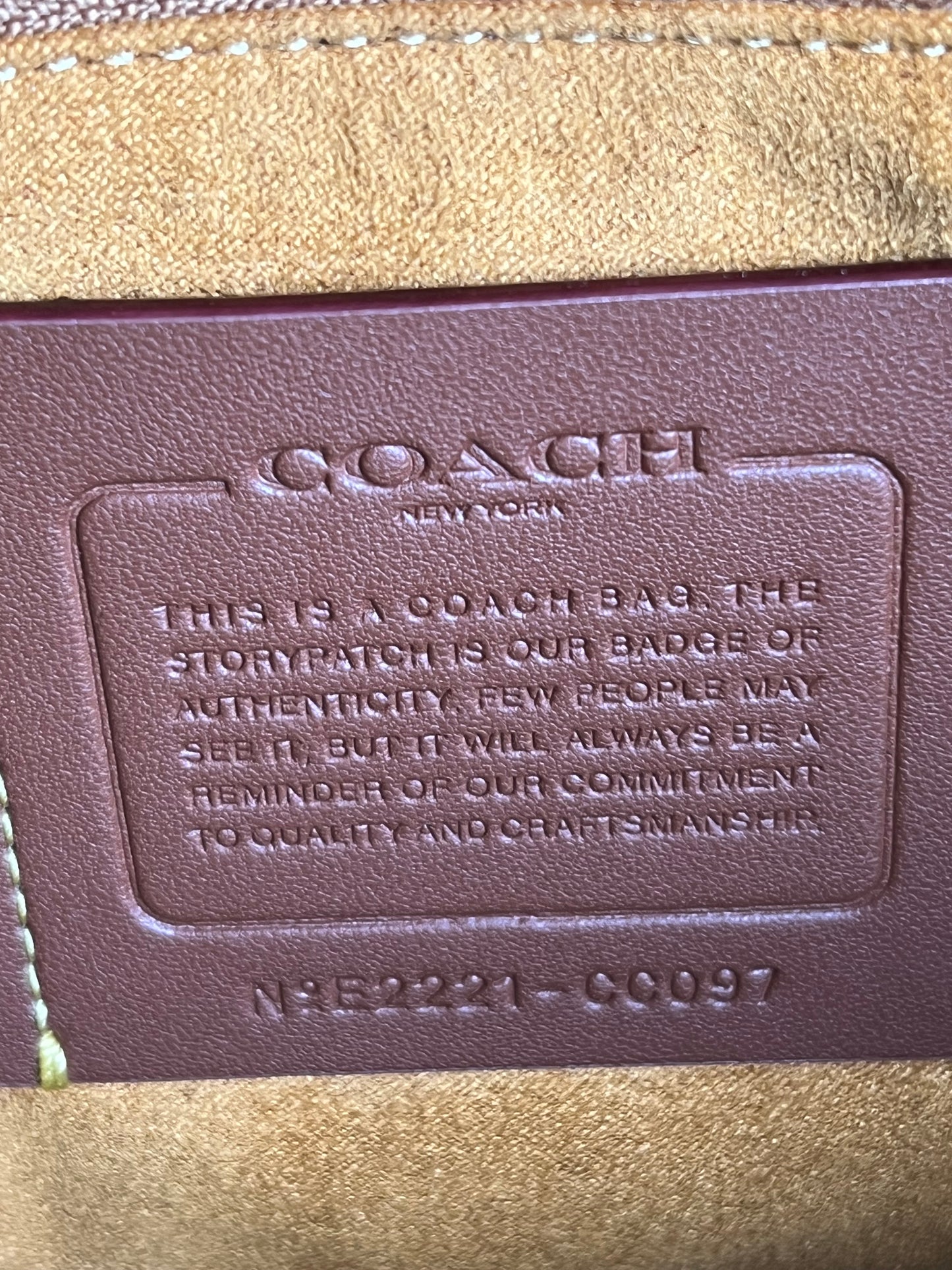 Coach Field Tote 40 with Coach Badge