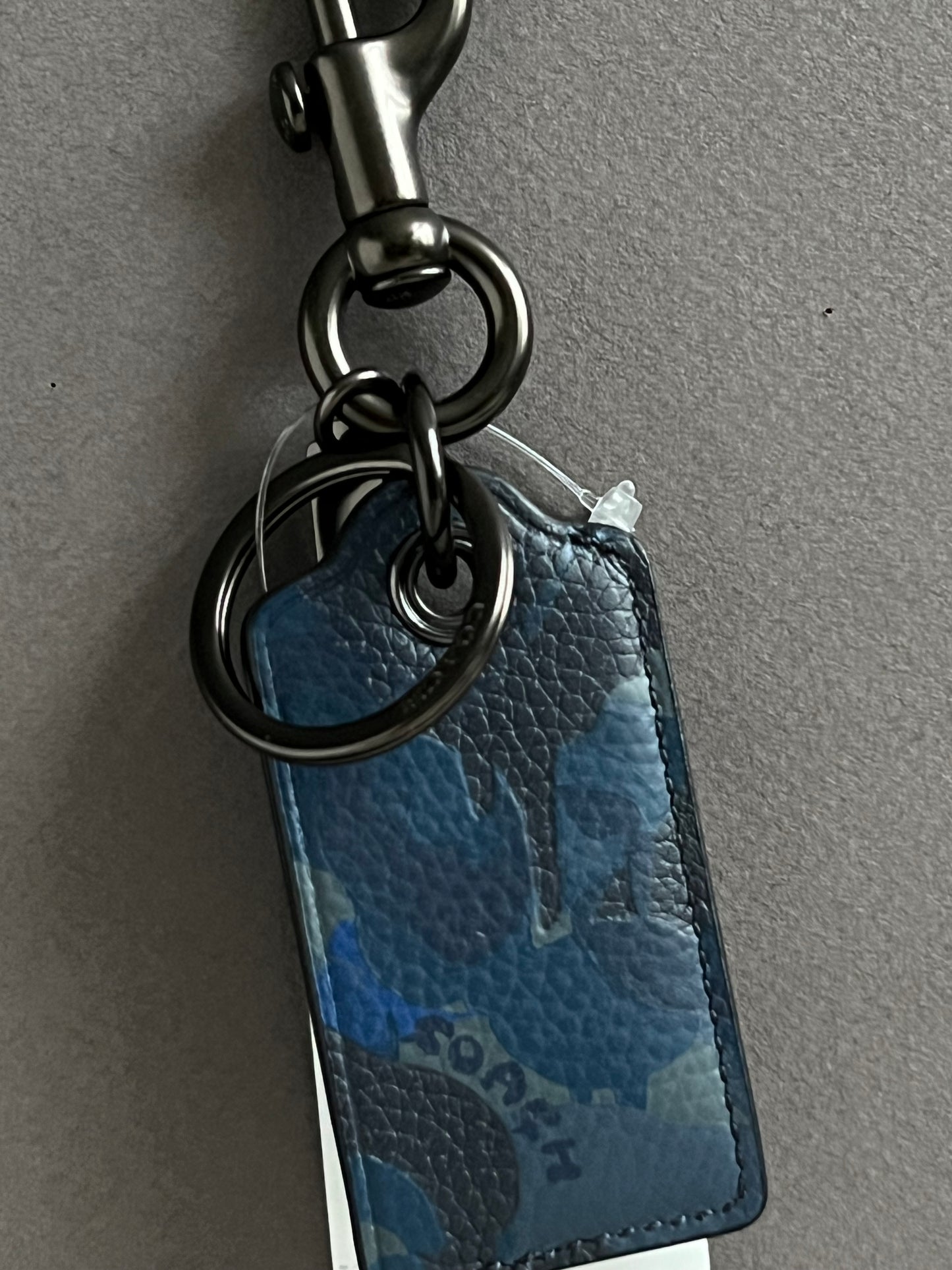 Coach Bottle Opener Key Fob with Camo Print