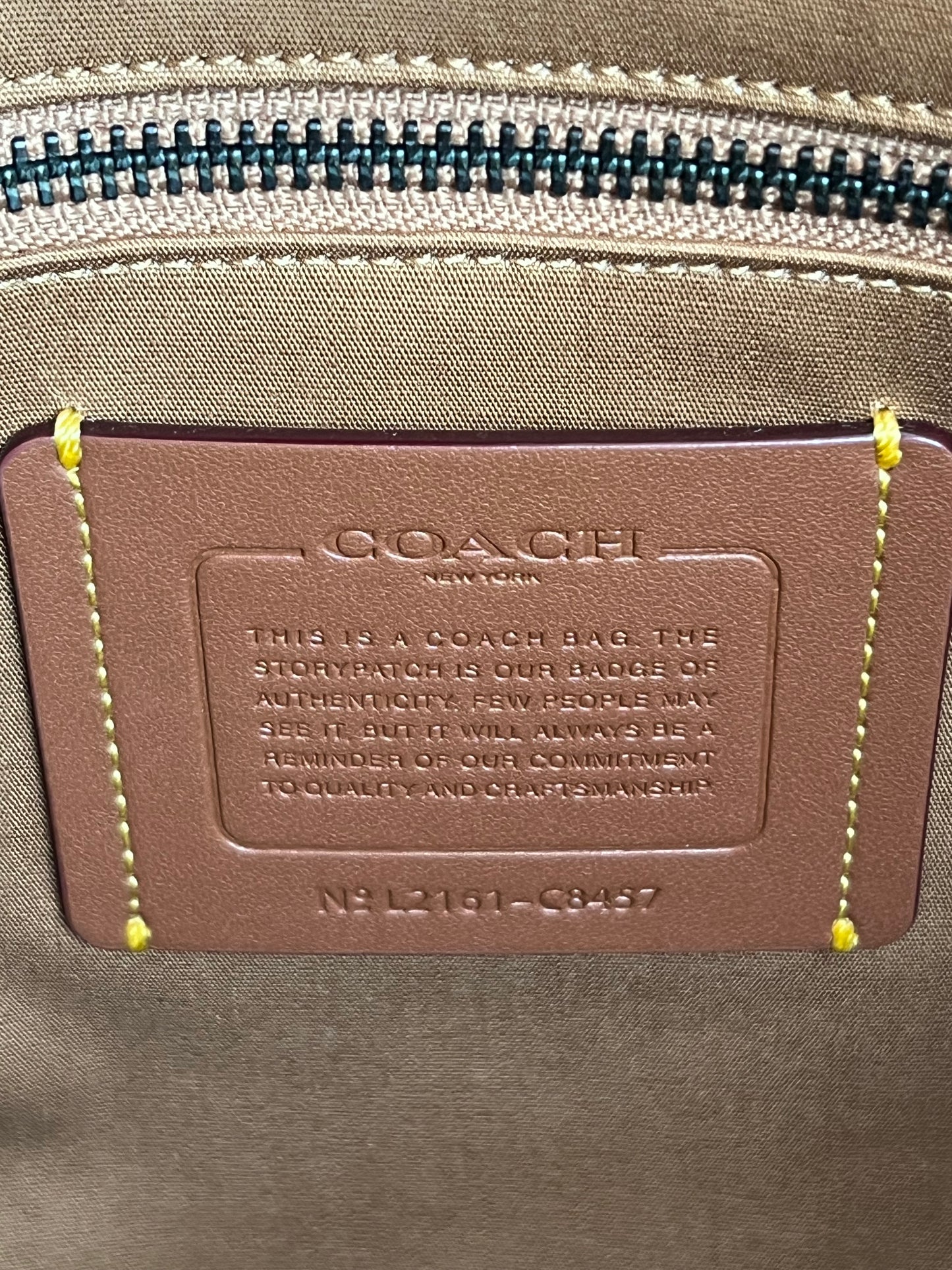 Coach Field Tote 40 in Organic Cotton Canvas with Coach Badge