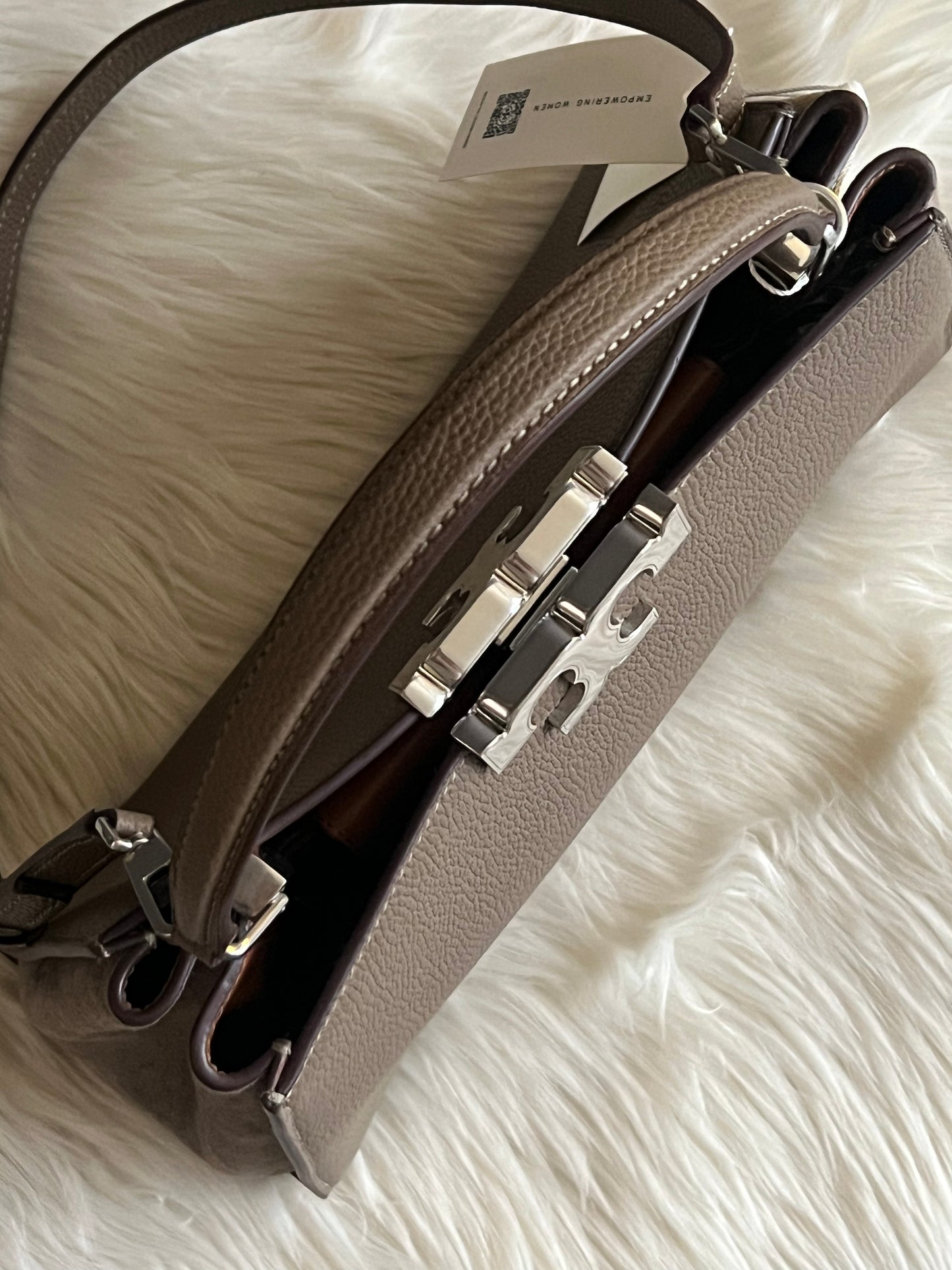 Tory Burch Eleanor Pebbled Satchel