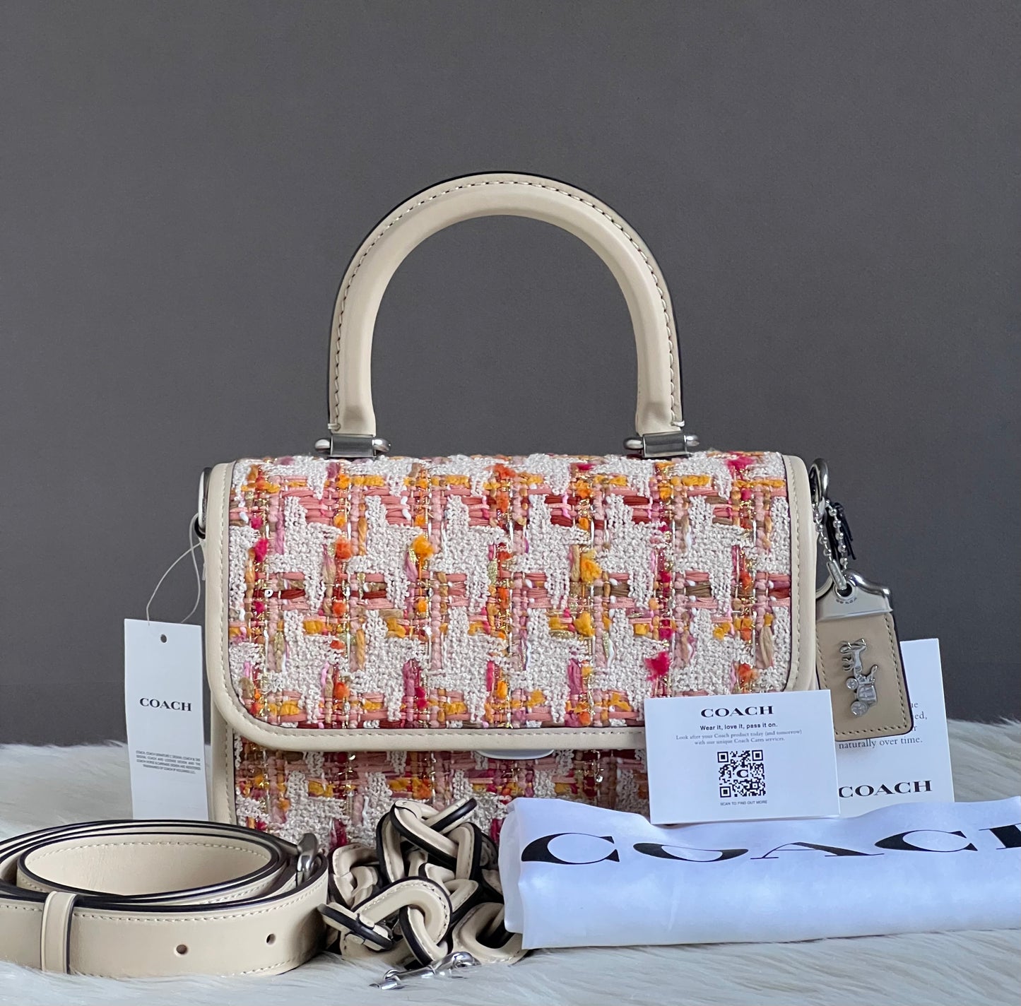 Coach Rogue Top Handle Bag in Tweed