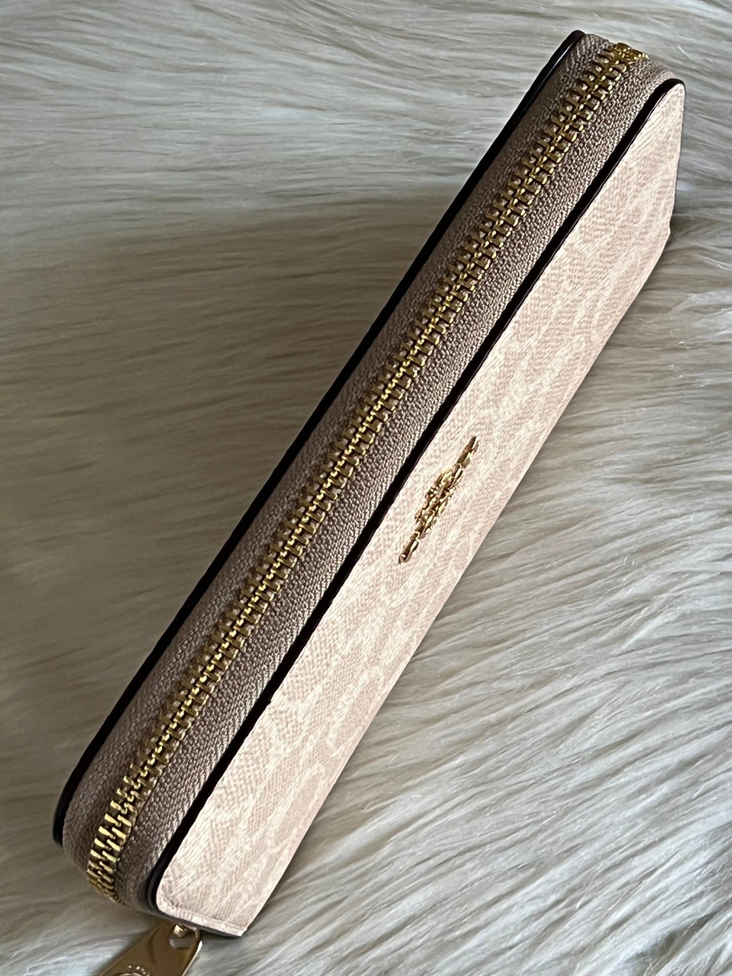 Coach Long Zip Around Wallet In Signature Canvas
