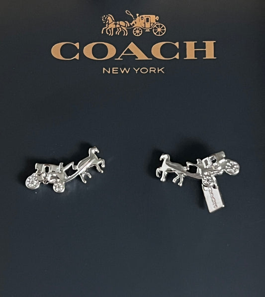 Coach Horse and Carriage Earrings