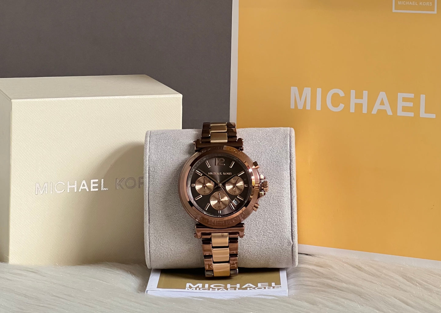 Michael Kors Women’s Oversized Maren Two-Tone Watch