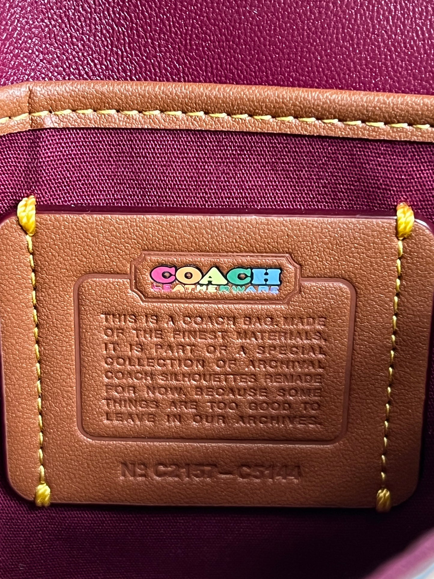 Coach Kip Turnlock Crossbody in Rainbow Signature Canvas