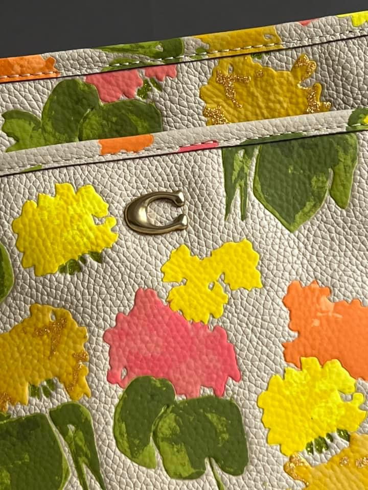 Coach Kitt Messenger Crossbody with Floral Print