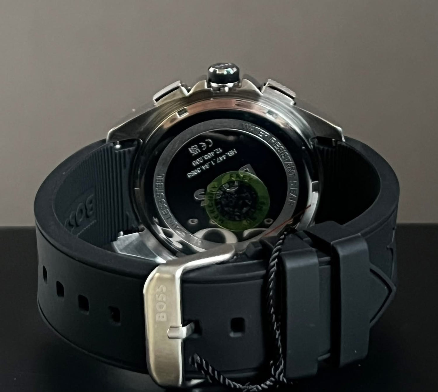 Hugo Boss Men’s Volane Black Silicone Chronograph Watch