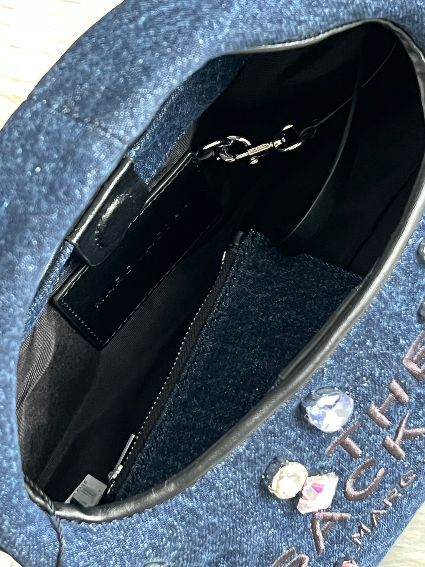 Marc Jacobs The Gem Denim Mini Sack Bag