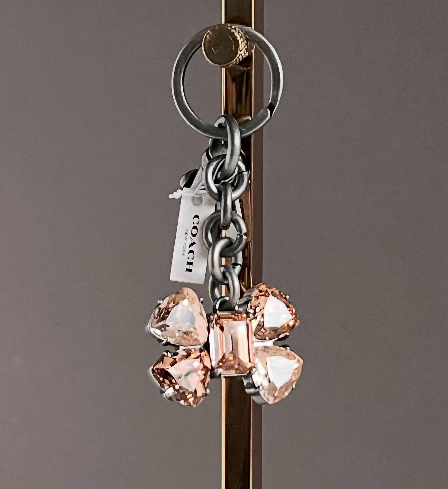 Coach Crystal Bow Bag Charm