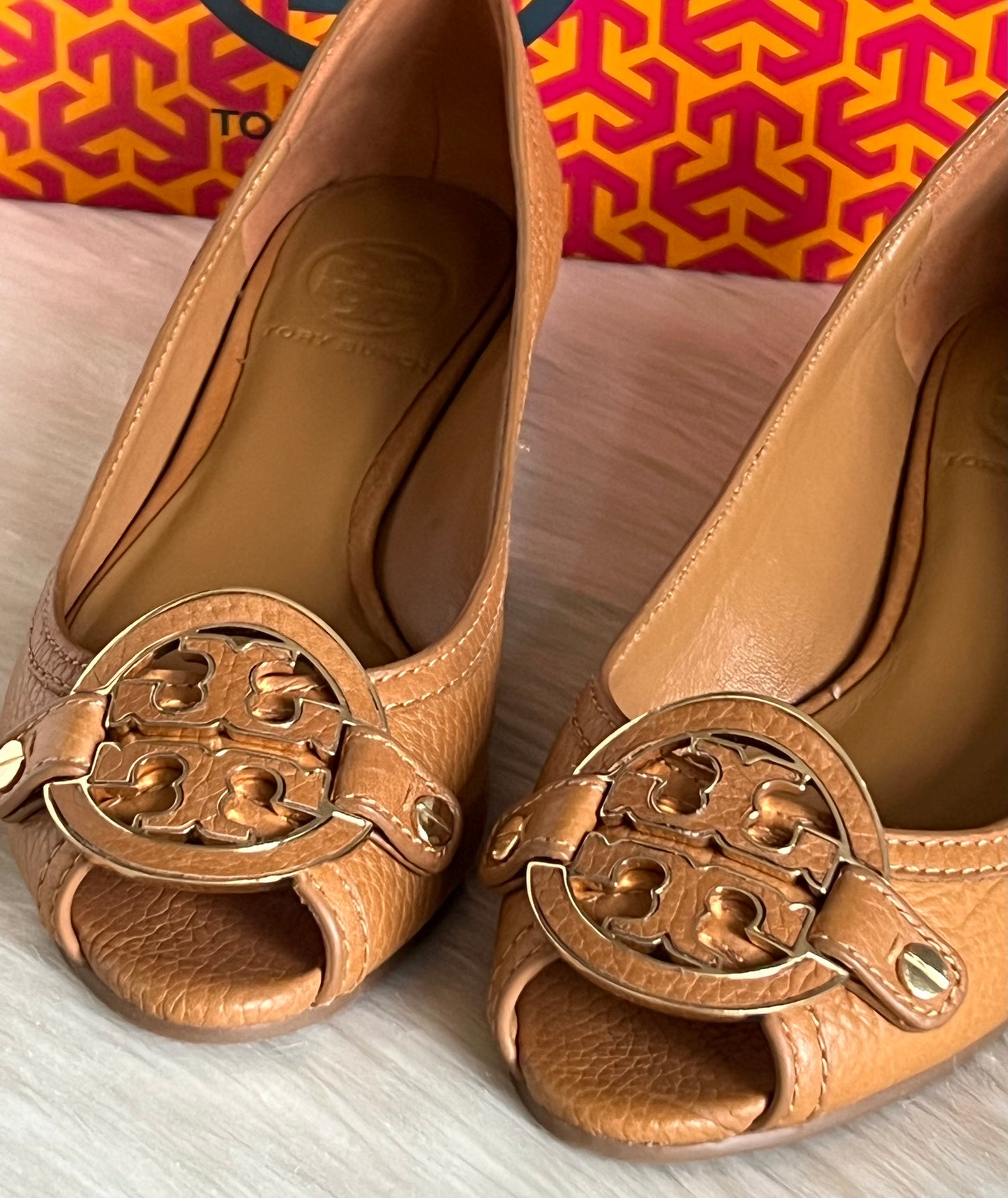 Tory Burch Amanda Open Toe Demi Wedge Sandals