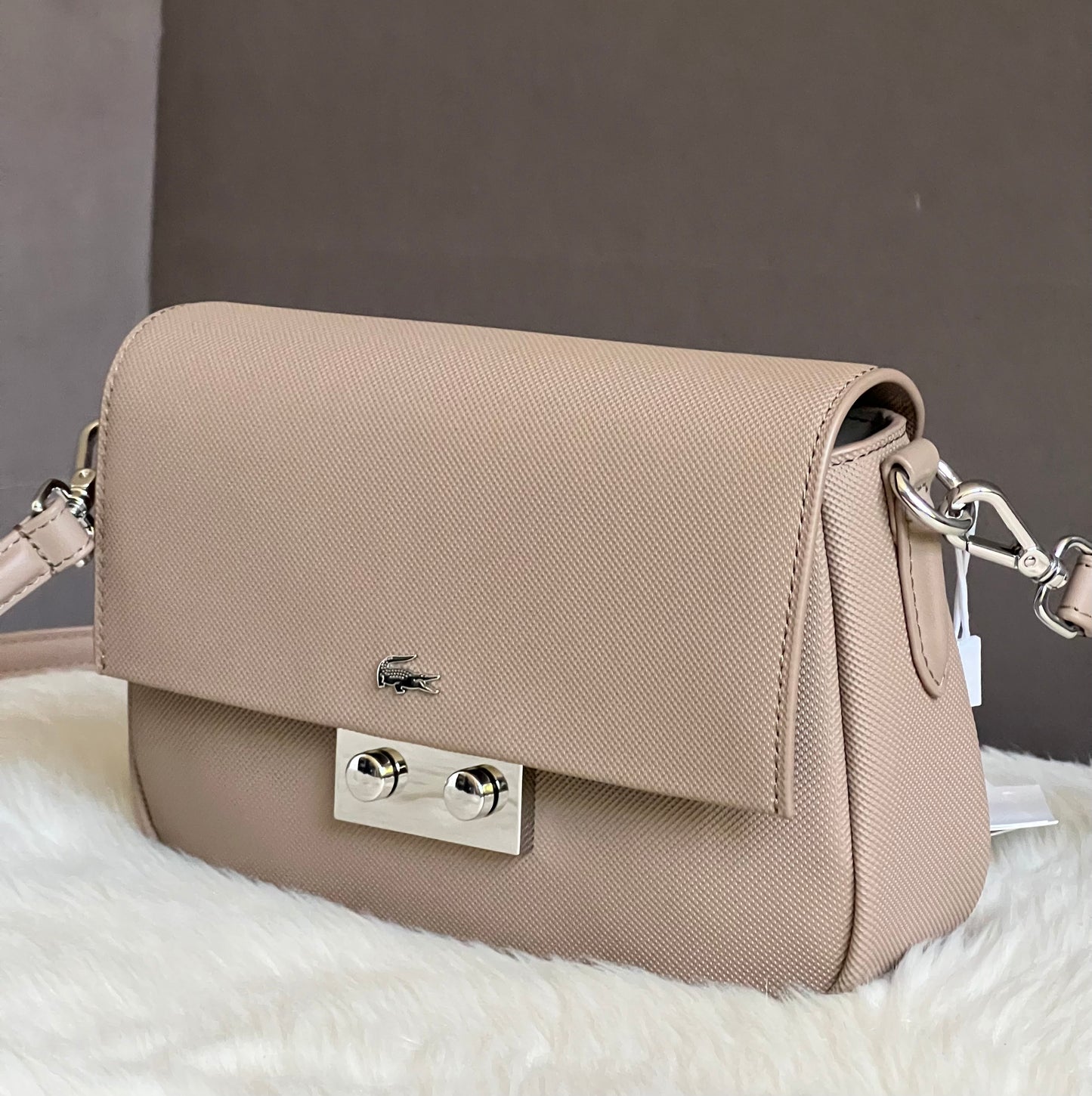 Lacoste Women's Flap Close Shoulder Bag