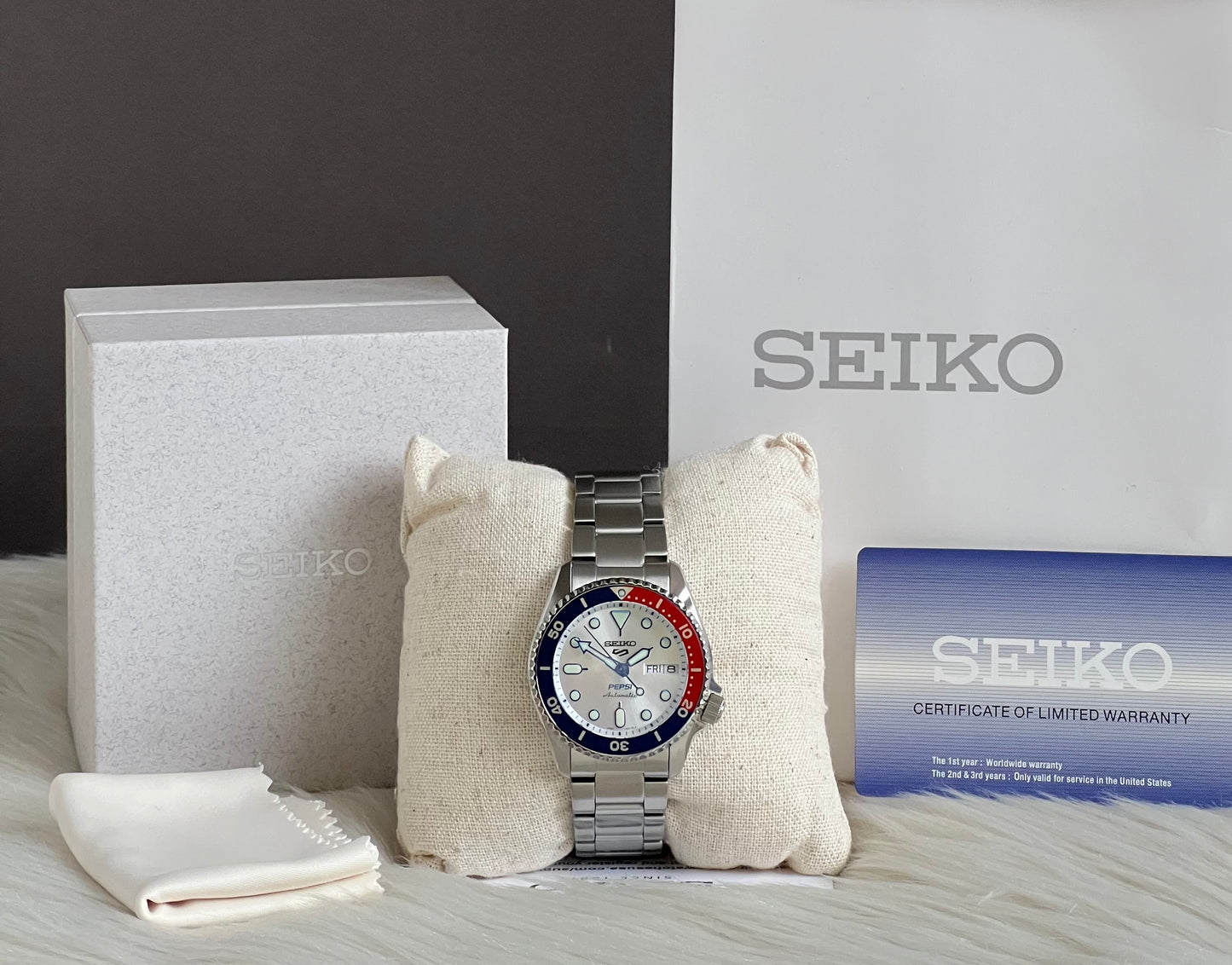 Seiko Men’s 5 Sports x Pepsi Limited Edition Automatic Stainless Watch