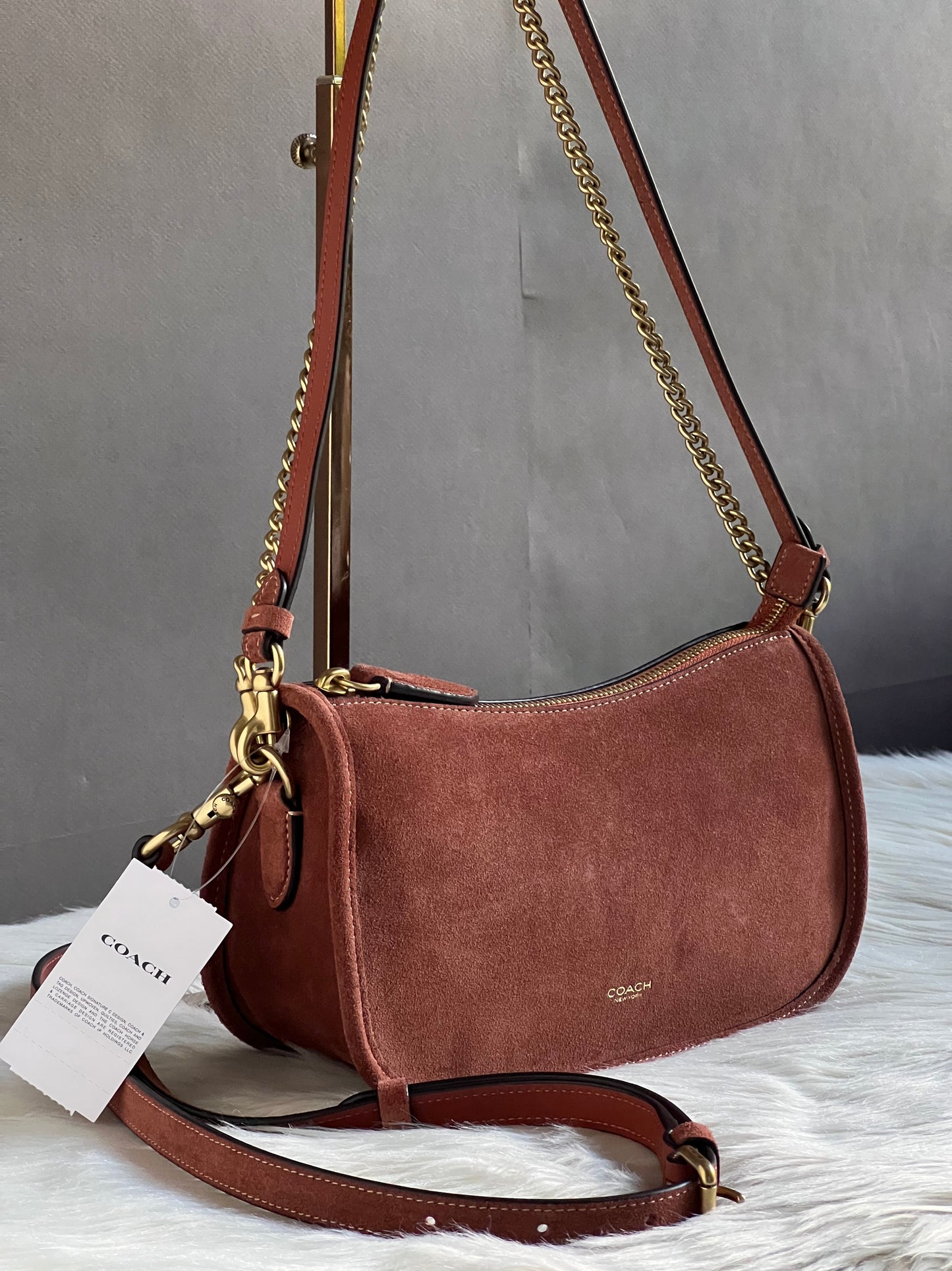 Coach Suede Waverly Bag