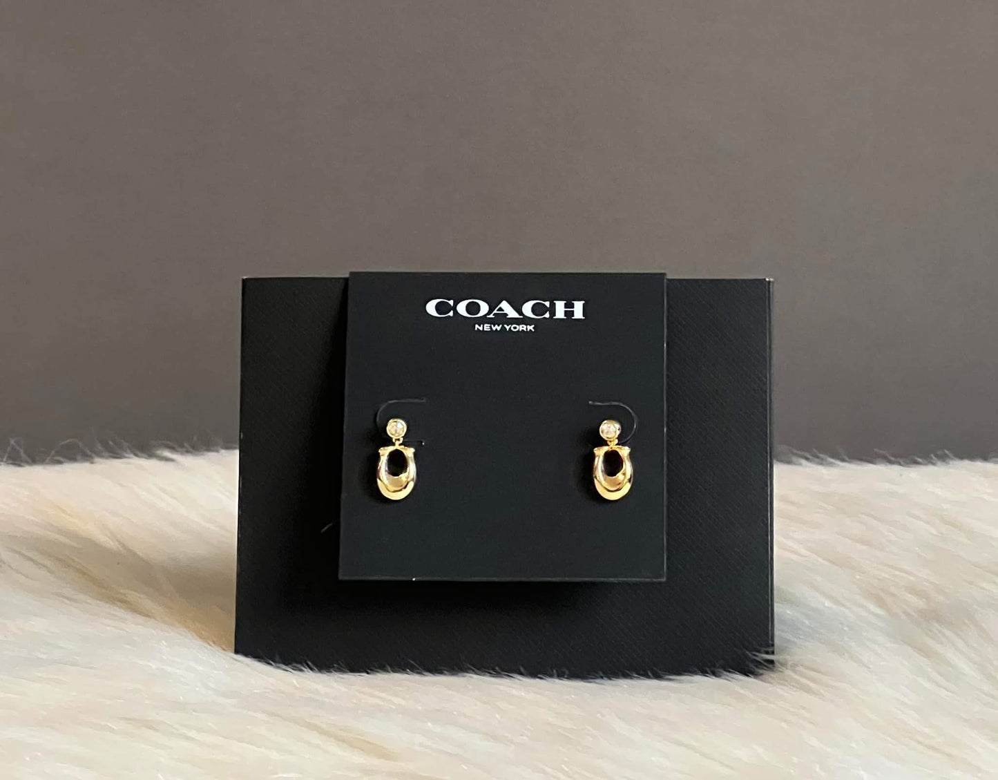 Coach Signature Crystal Earrings