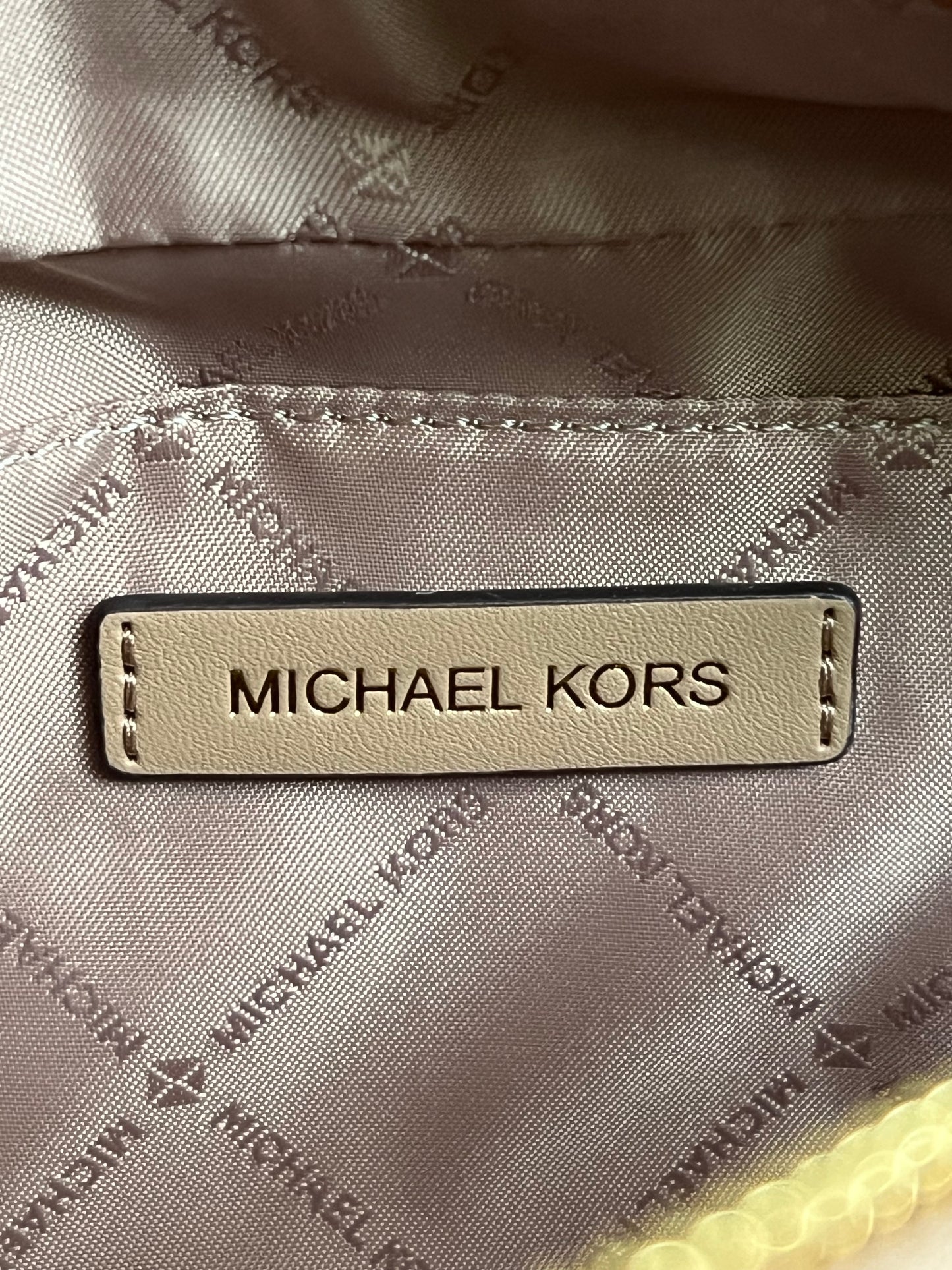 Michael Kors Cecily Small Studded Snake Embossed Shoulder Bag