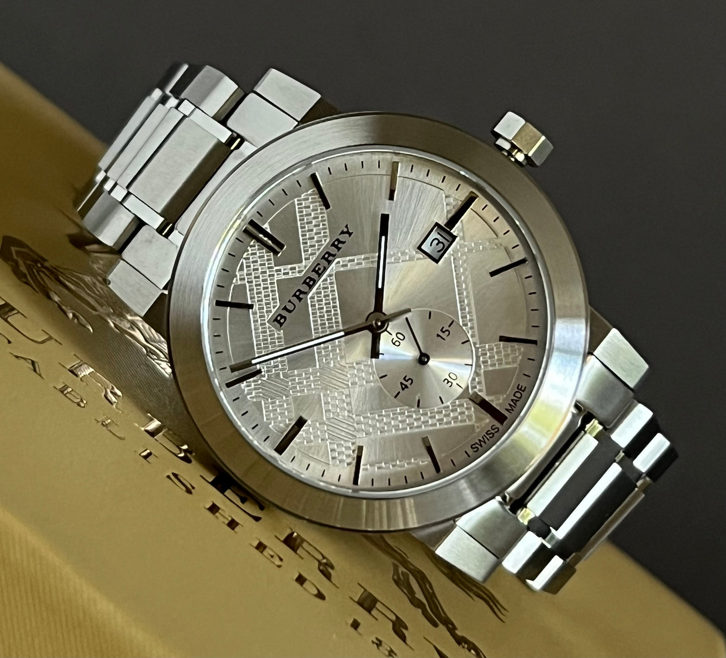 Burberry Men’s The City Silver Dial Steel Watch