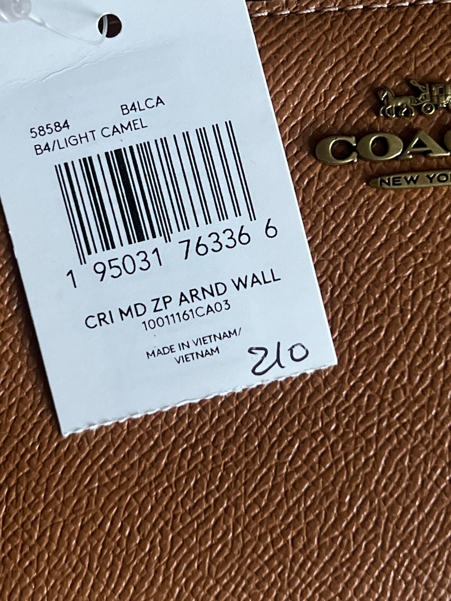 Coach Medium Zip Around Wallet