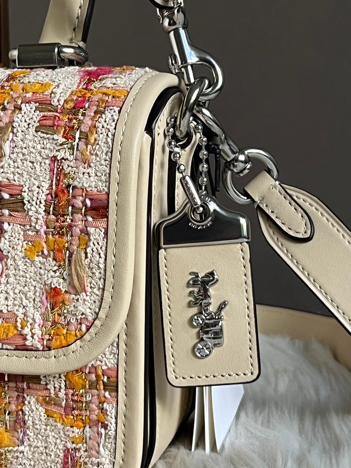 Coach Rogue Top Handle Bag in Tweed