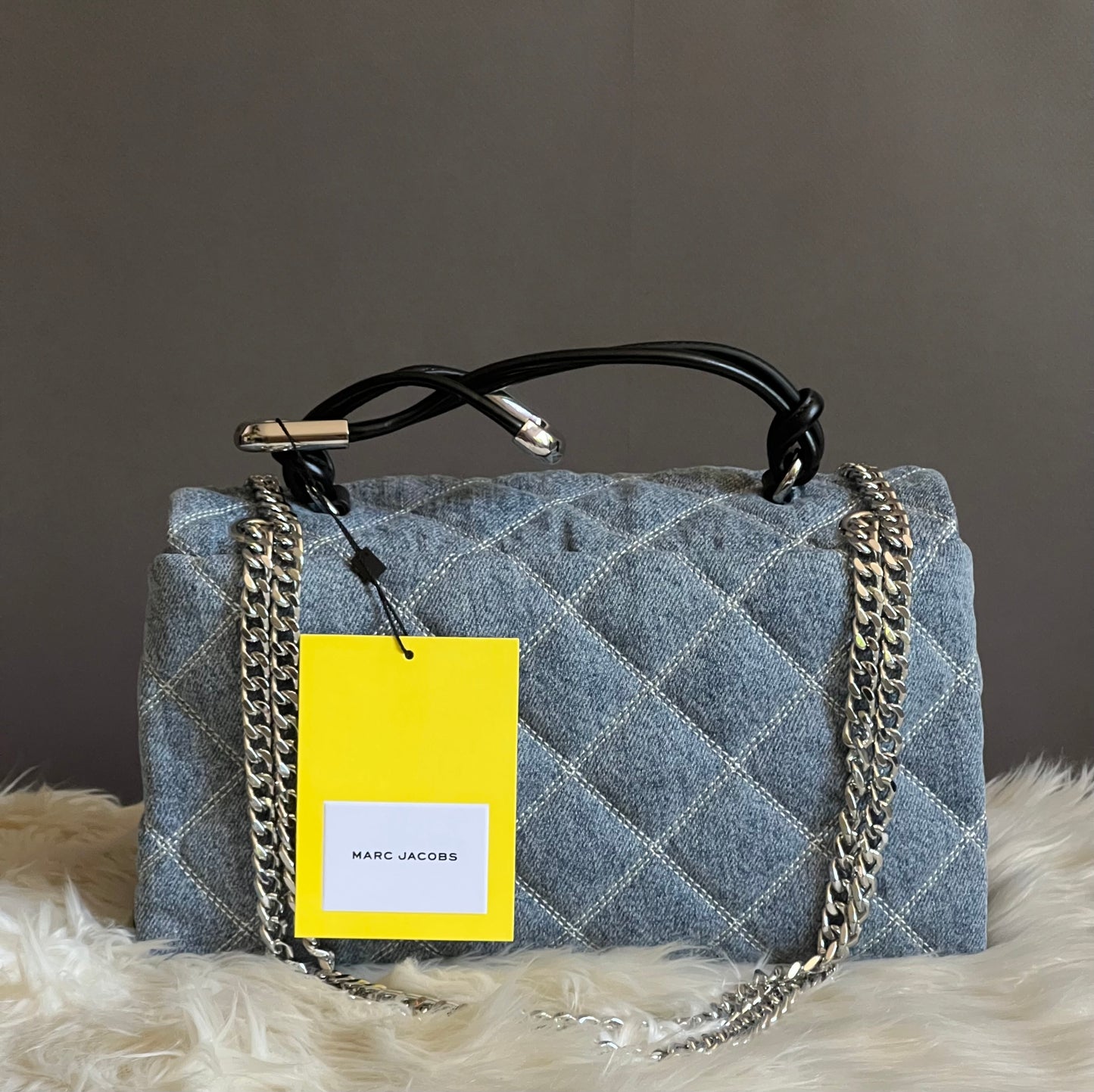 Marc Jacobs The Quilted Denim Dual Convertible Shoulder Bag