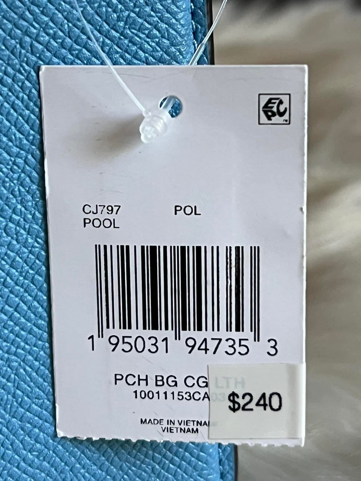 Coach Pouch Bag with Signature Canvas Detail