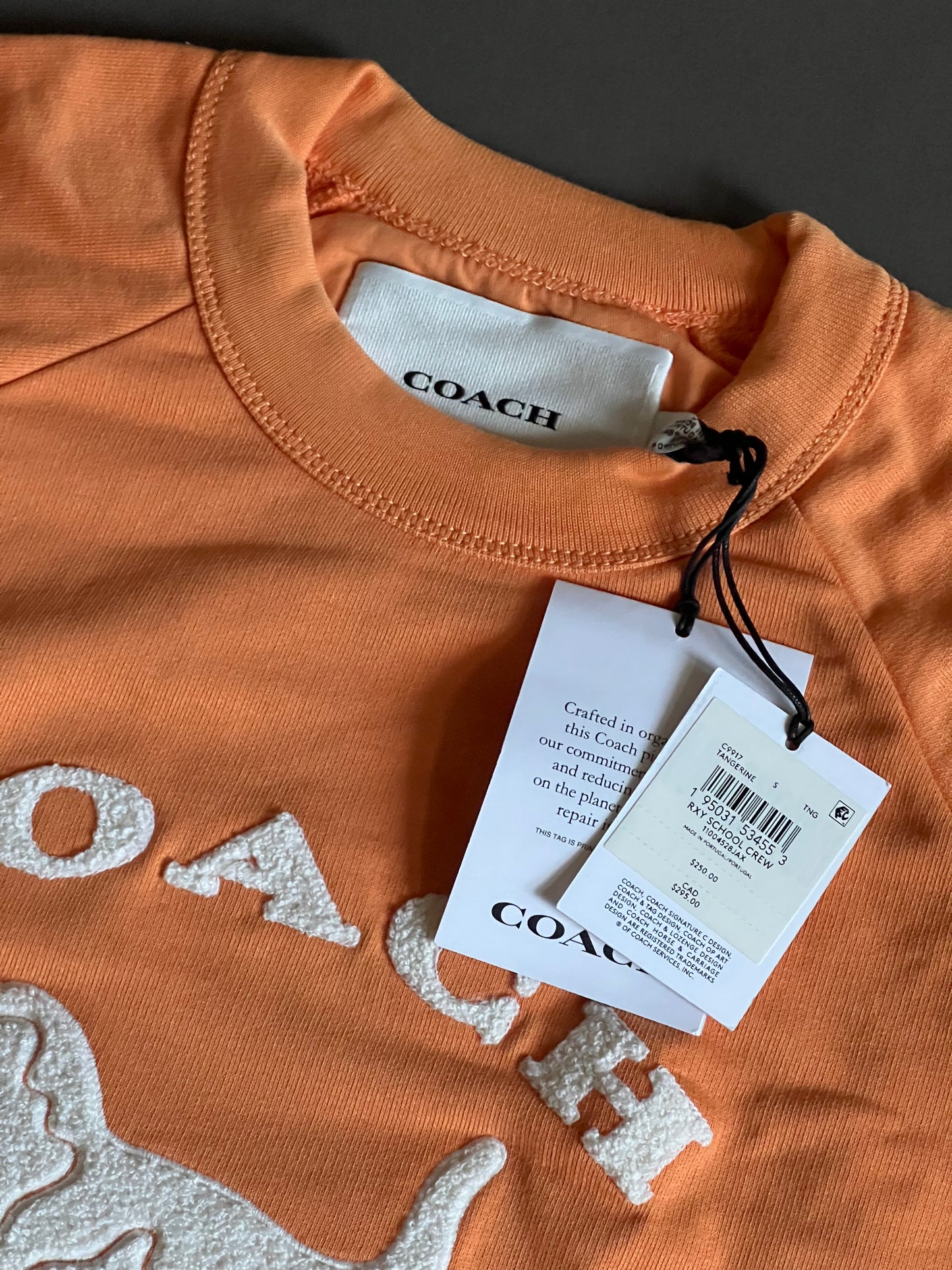 Coach Rexy School Crewneck in Organic Cotton