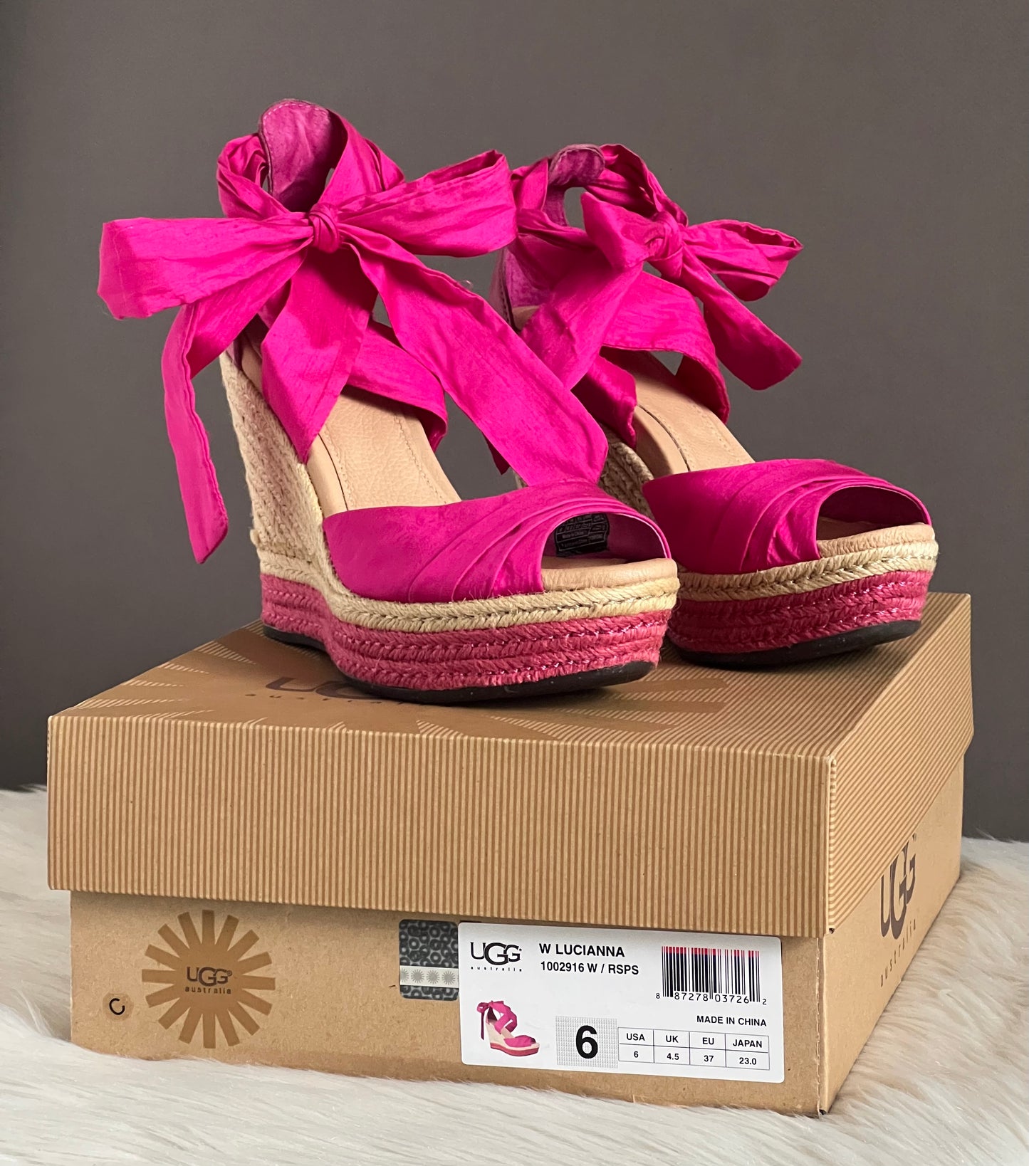 UGG Lucianna Platform Wedge Sandals
