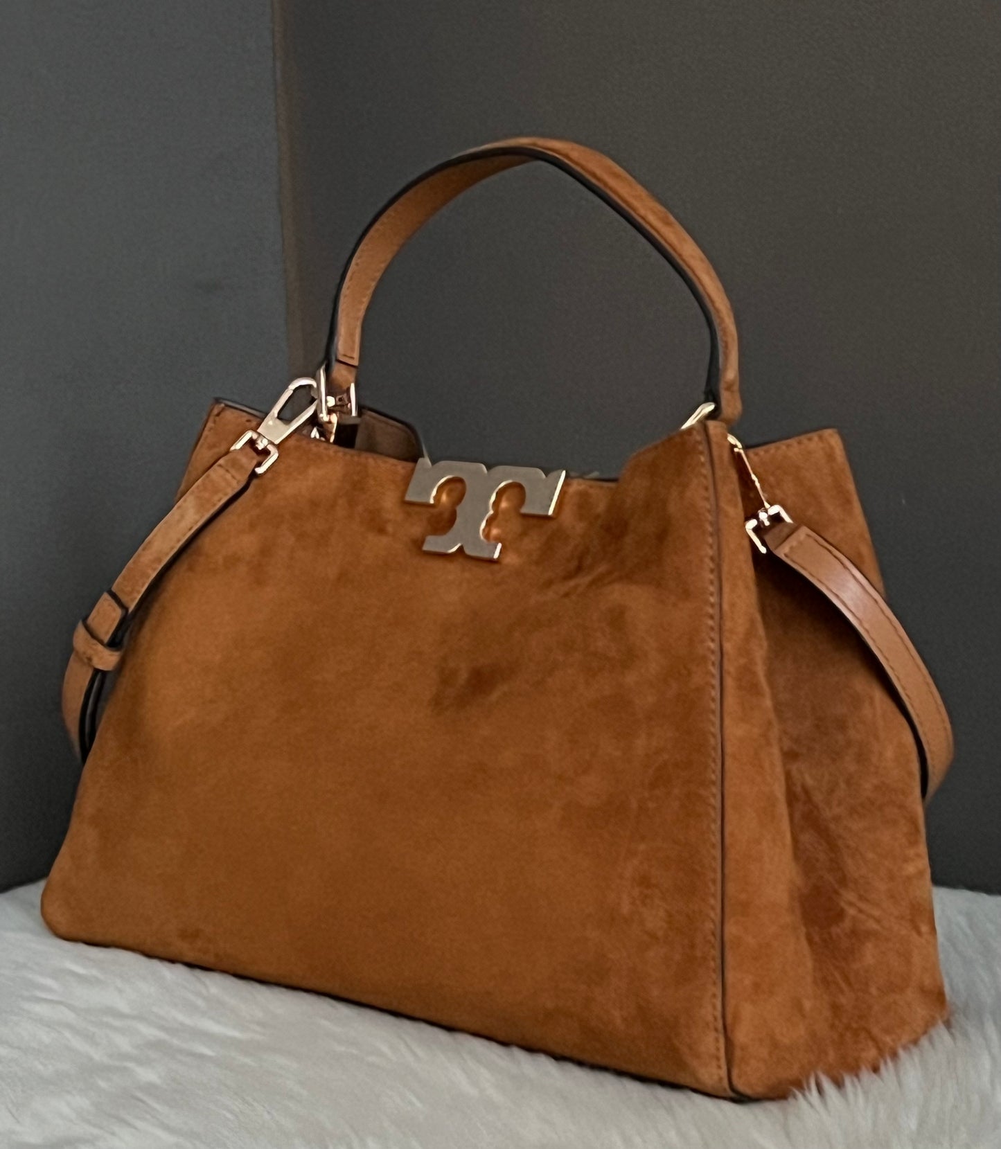 Tory Burch Eleanor Suede Satchel