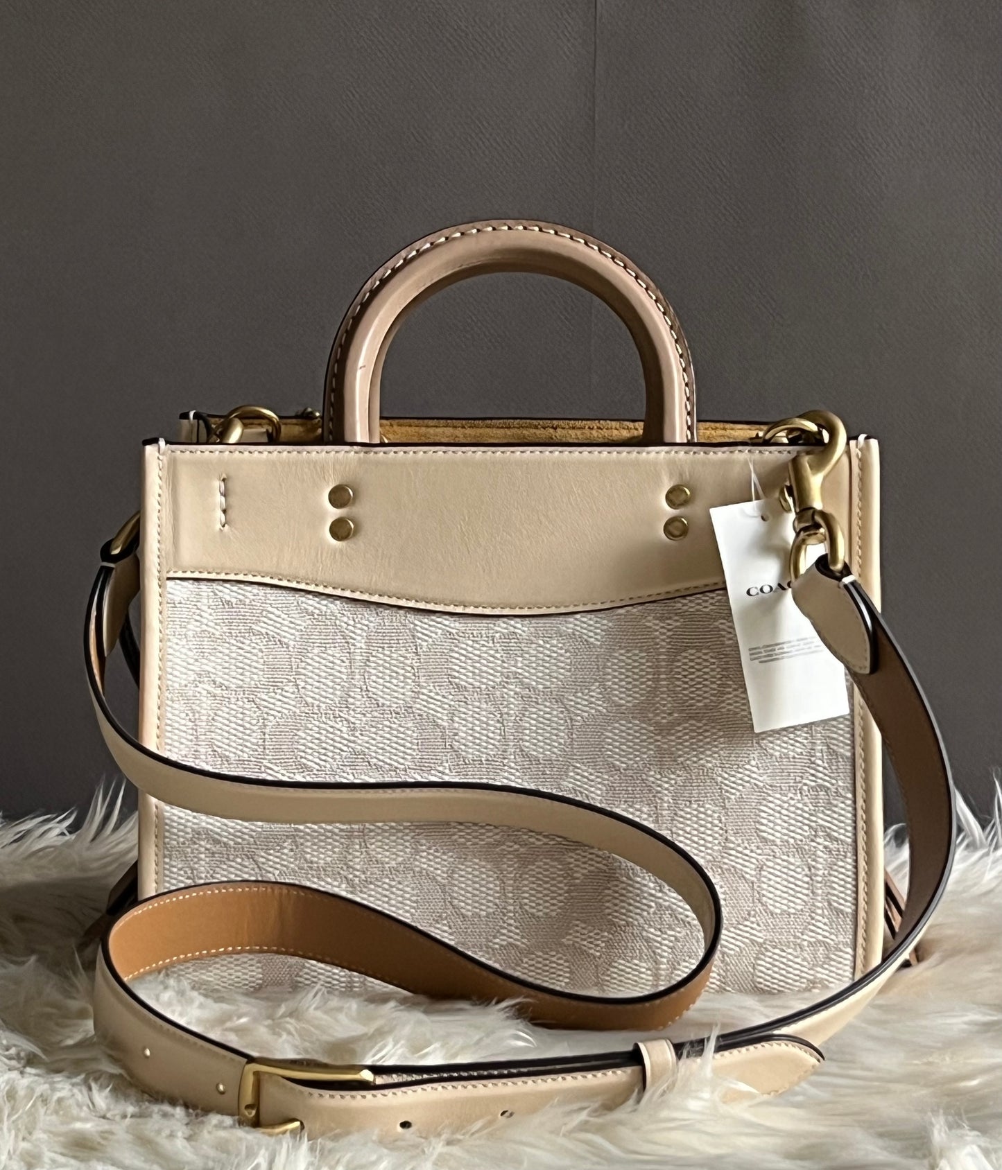 Coach Rogue 25 In Signature Textile Jacquard