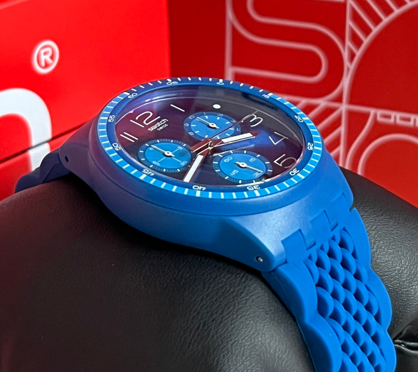 Swatch Triple Blu Watch