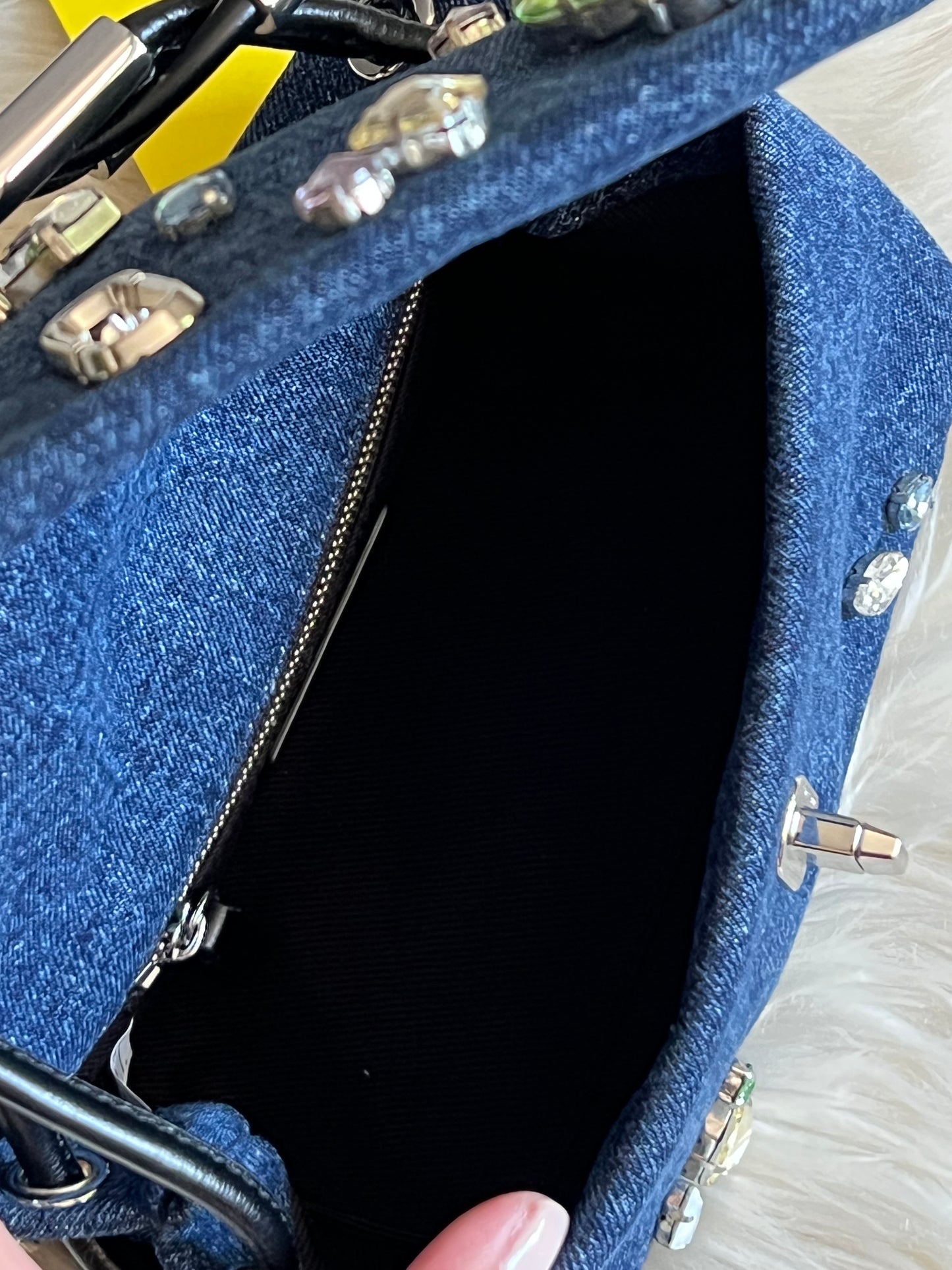 Marc Jacobs The Gem Denim Mini Dual Bag