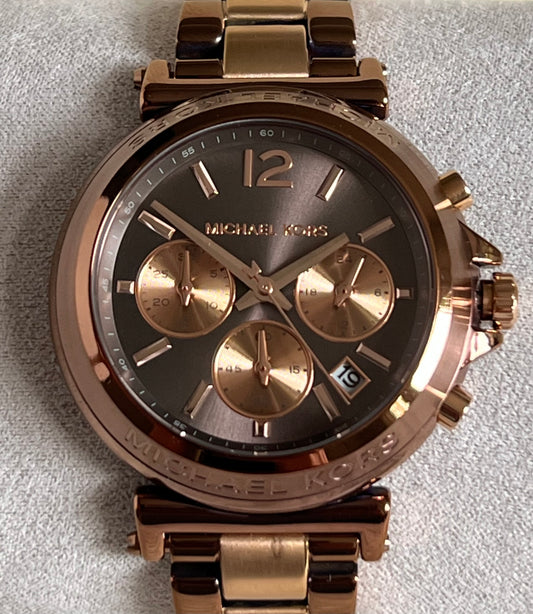 Michael Kors Women’s Oversized Maren Two-Tone Watch