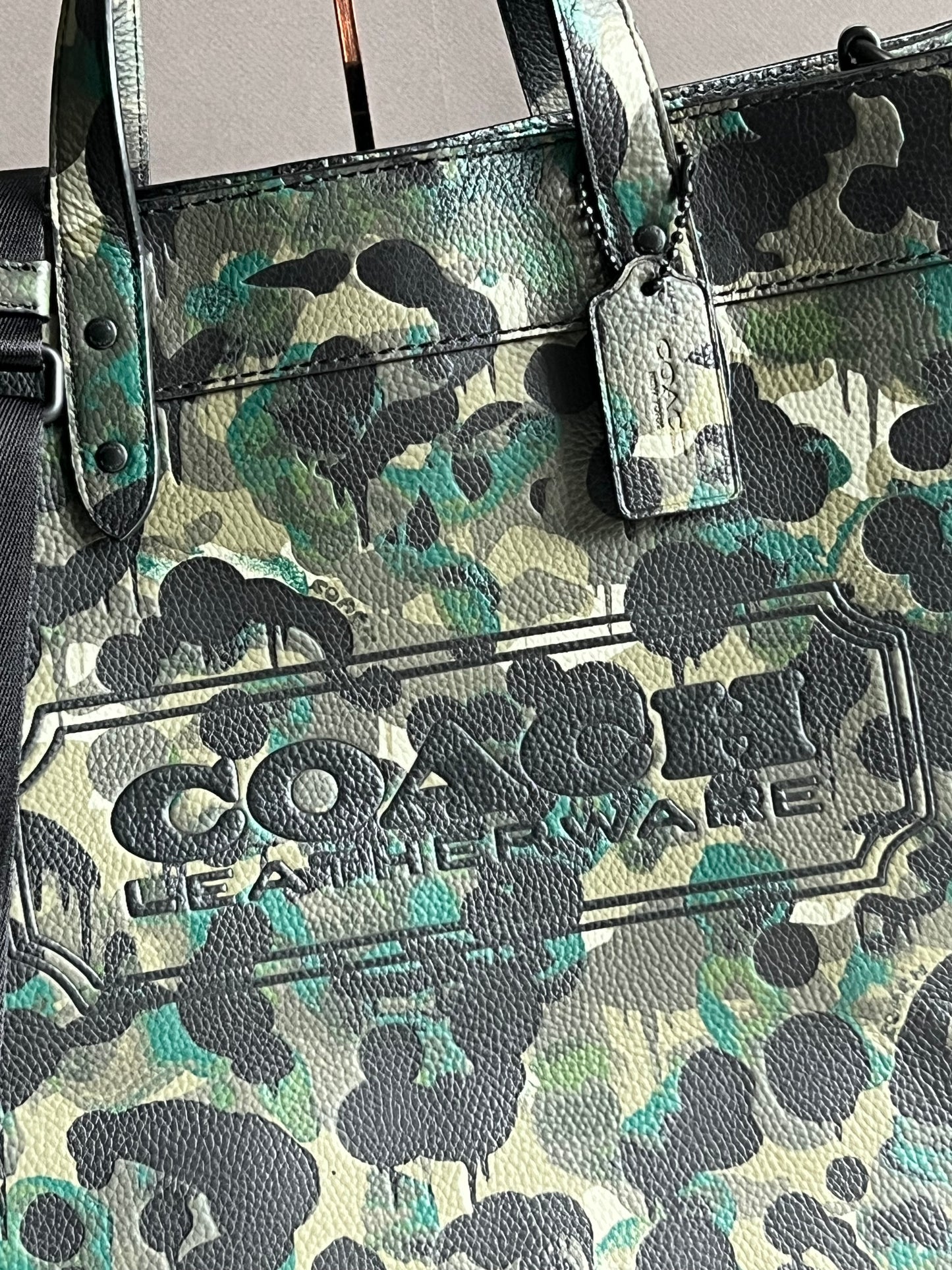 Coach Field Tote 40 with Camo Print