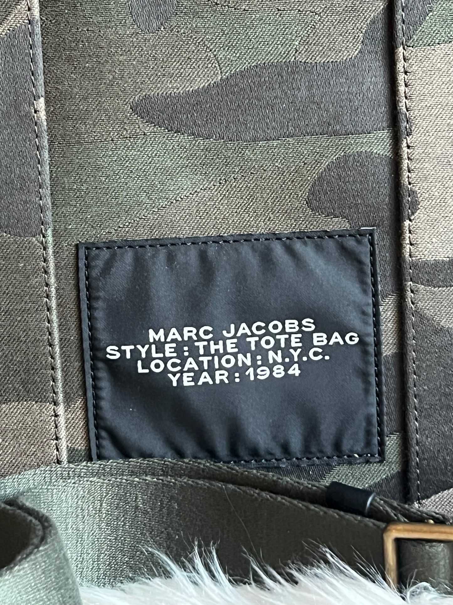 Marc Jacobs The Camo Jacquard Medium Tote Bag