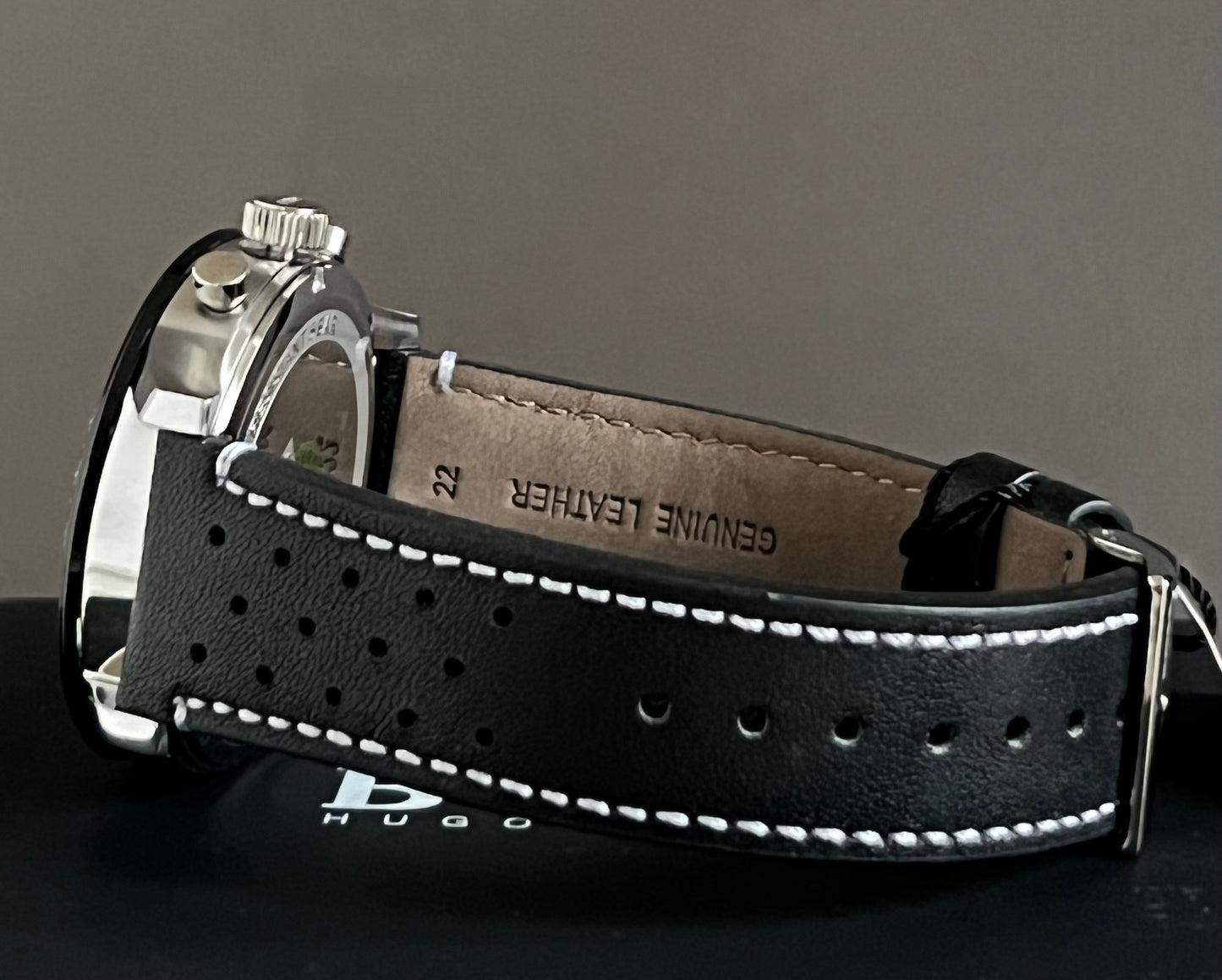 Hugo Boss Men’s Allure Chronograph Leather Strap Watch