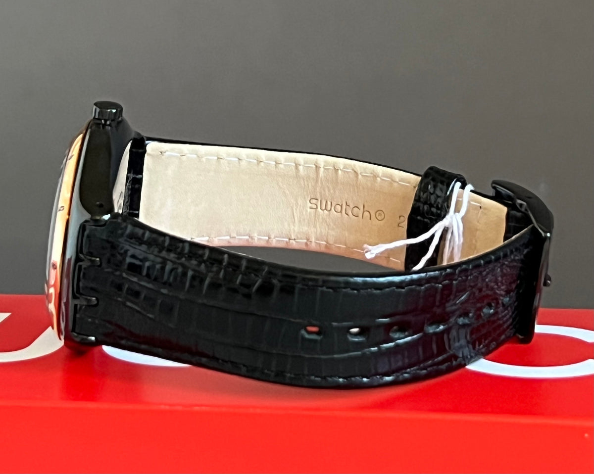 Swatch Black Nachtigall Watch