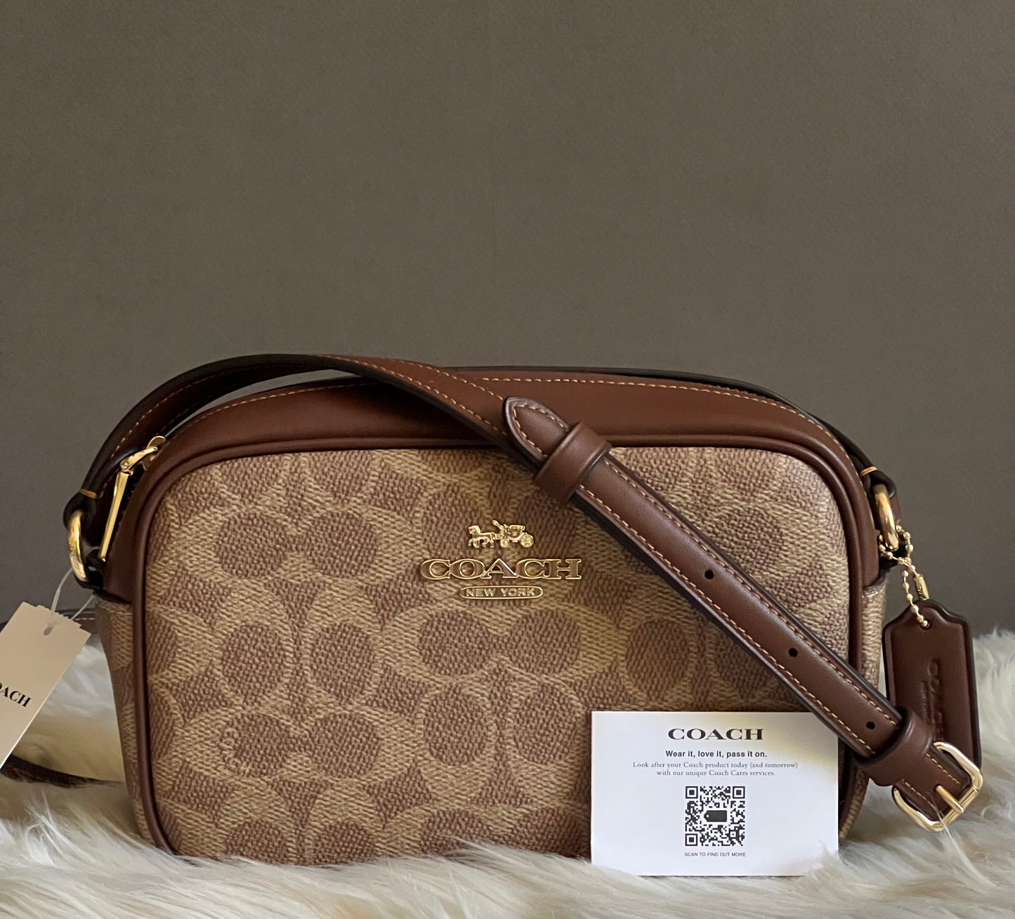 Coach Mini Jamie Camera Bag in Signature Canvas