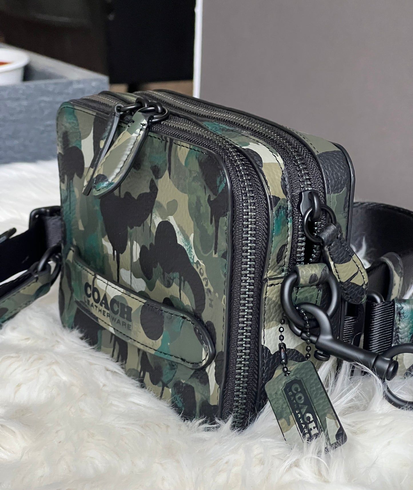 Coach Charter Crossbody with Hybrid Pouch with Camo Print