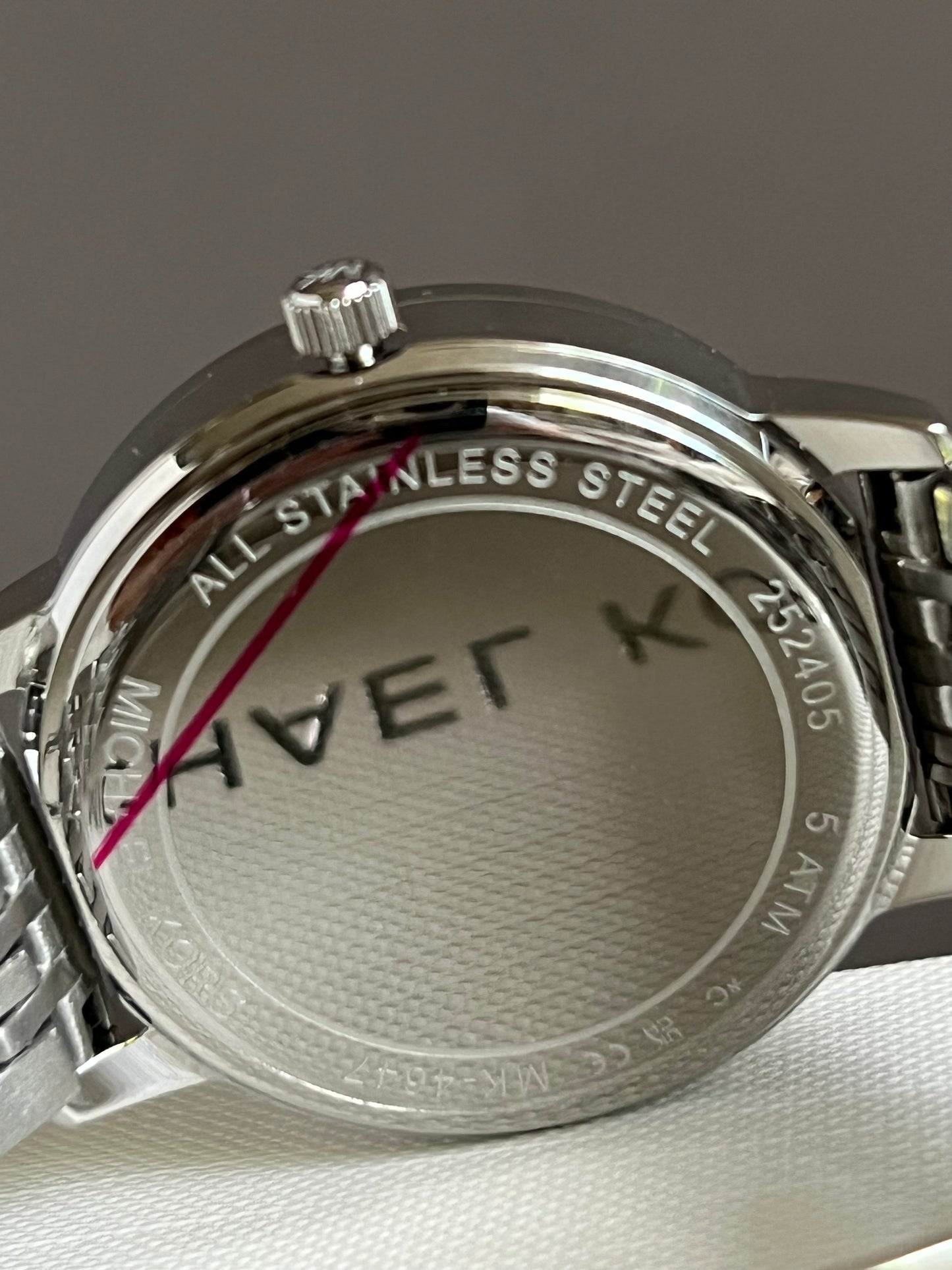 Michael Kors Women’s Three-Hand Stainless Steel Watch and Slider Bracelet Set