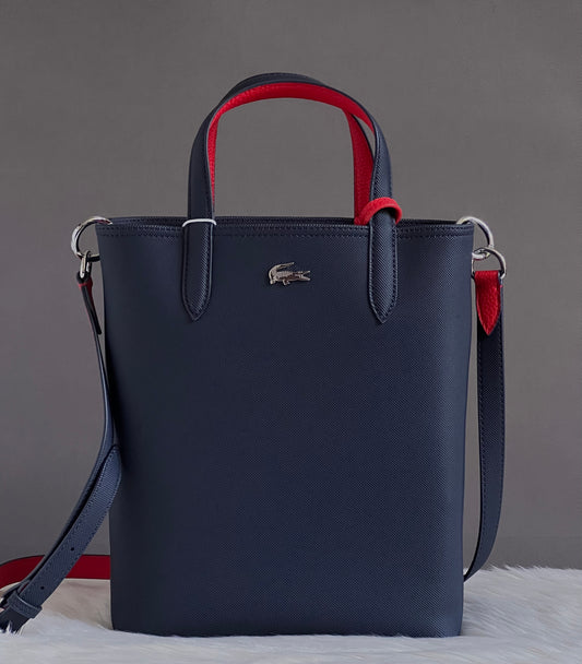 Lacoste Women’s Anna Vertical Reversible Tote with Pouch