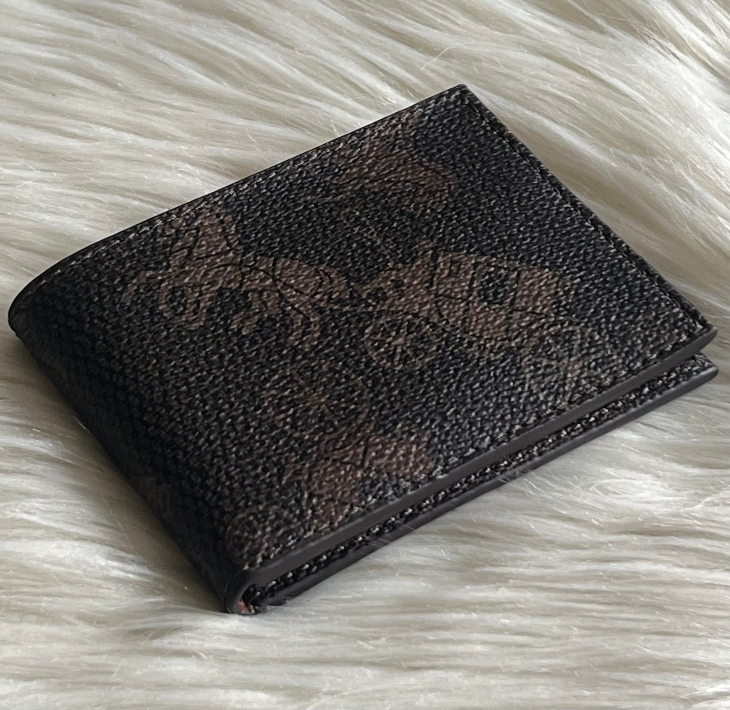 Coach Slim Billfold Wallet with Large Horse and Carriage Print