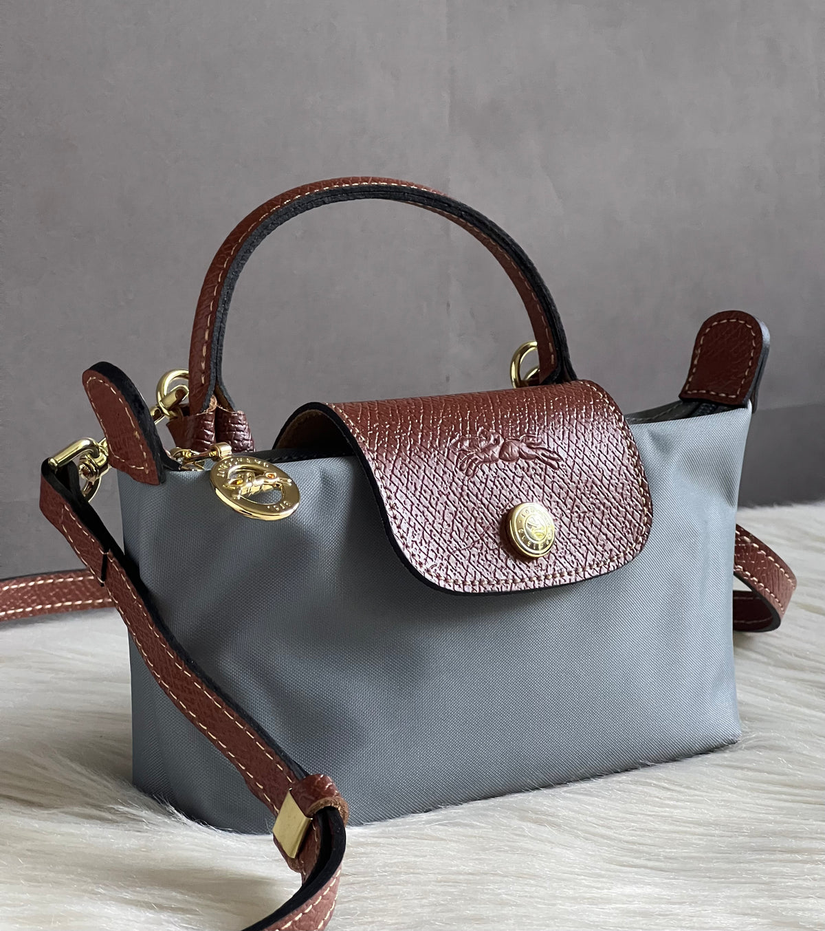 Longchamp XS Le Pliage Original Pouch with Strap