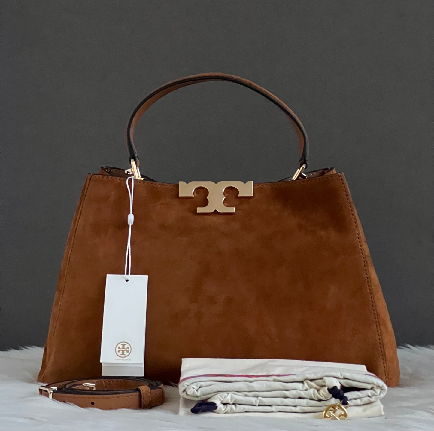 Tory Burch Eleanor Suede Satchel