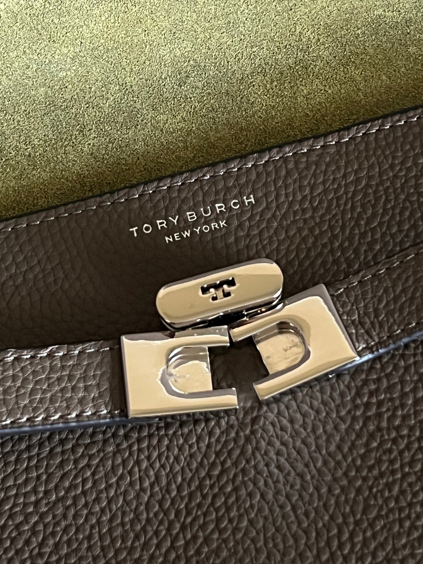 Tory Burch Lee Radziwill Pebbled Shoulder Bag