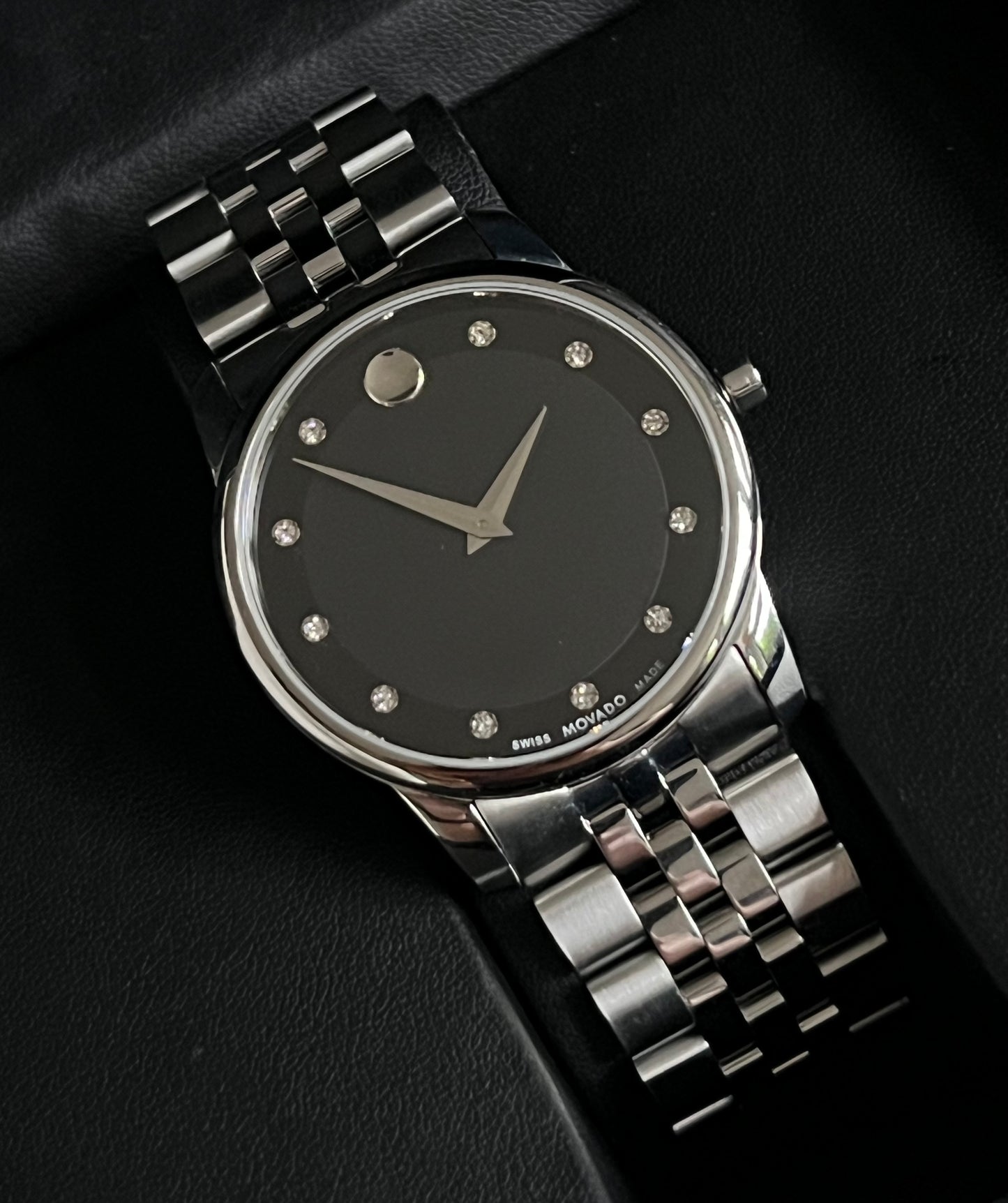 Movado Men’s Museum Classic 11 Diamond Watch